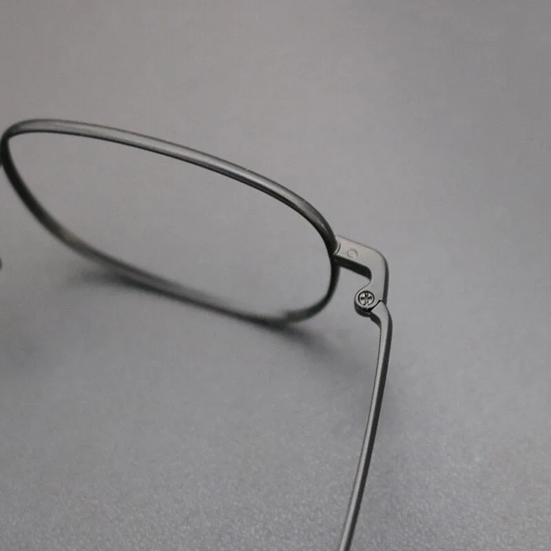 Gatenac Unisex Full Rim Square Titanium Frame Eyeglasses Gxyj708