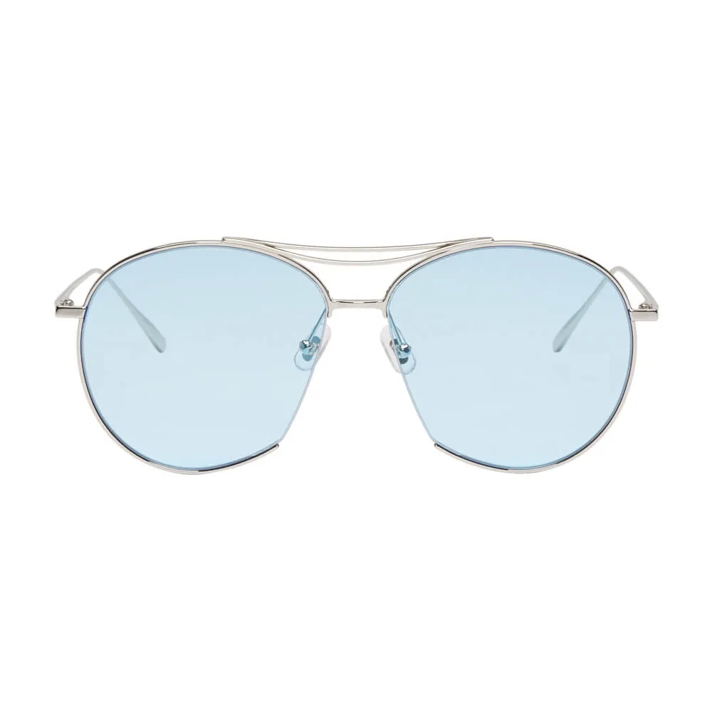 Gentle Monster Silver Blue Jumping Jack Sunglasses