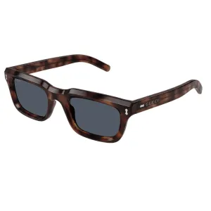 Gucci GG1524S 002 Men’s Sunglasses - Havana Frame, Blue Lenses