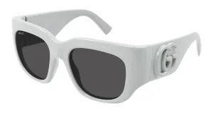 Gucci Square Sunglasses Light Grey/Grey
