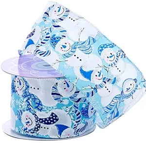Holiday Wired Winter Decoration Ribbon - 2 1/2" x 10 Yards