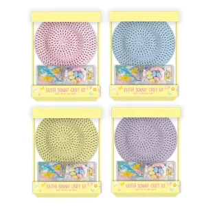 Hoppy Easter Bonnet Craft Kit | 64 Piece Set