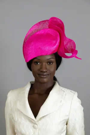 Hot Pink Sculptured Beret