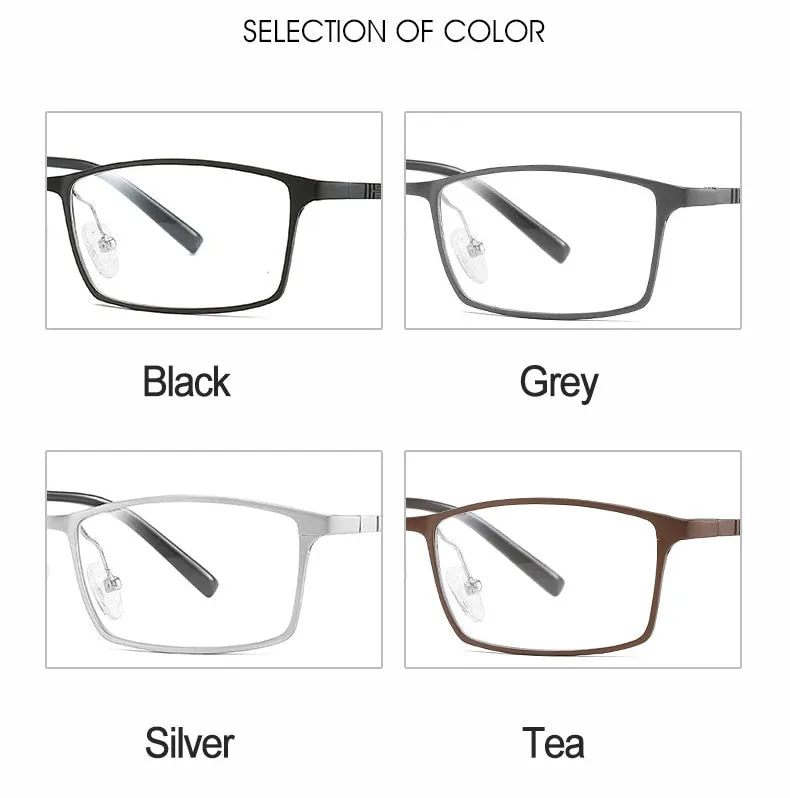Hotochki Unisex Full Rim Alloy Frame Square Eyeglasses 6300