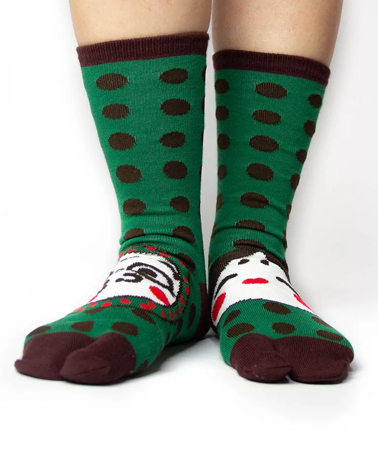 Hyottoko & Okame Tabi Socks / High Quality Geta Socks