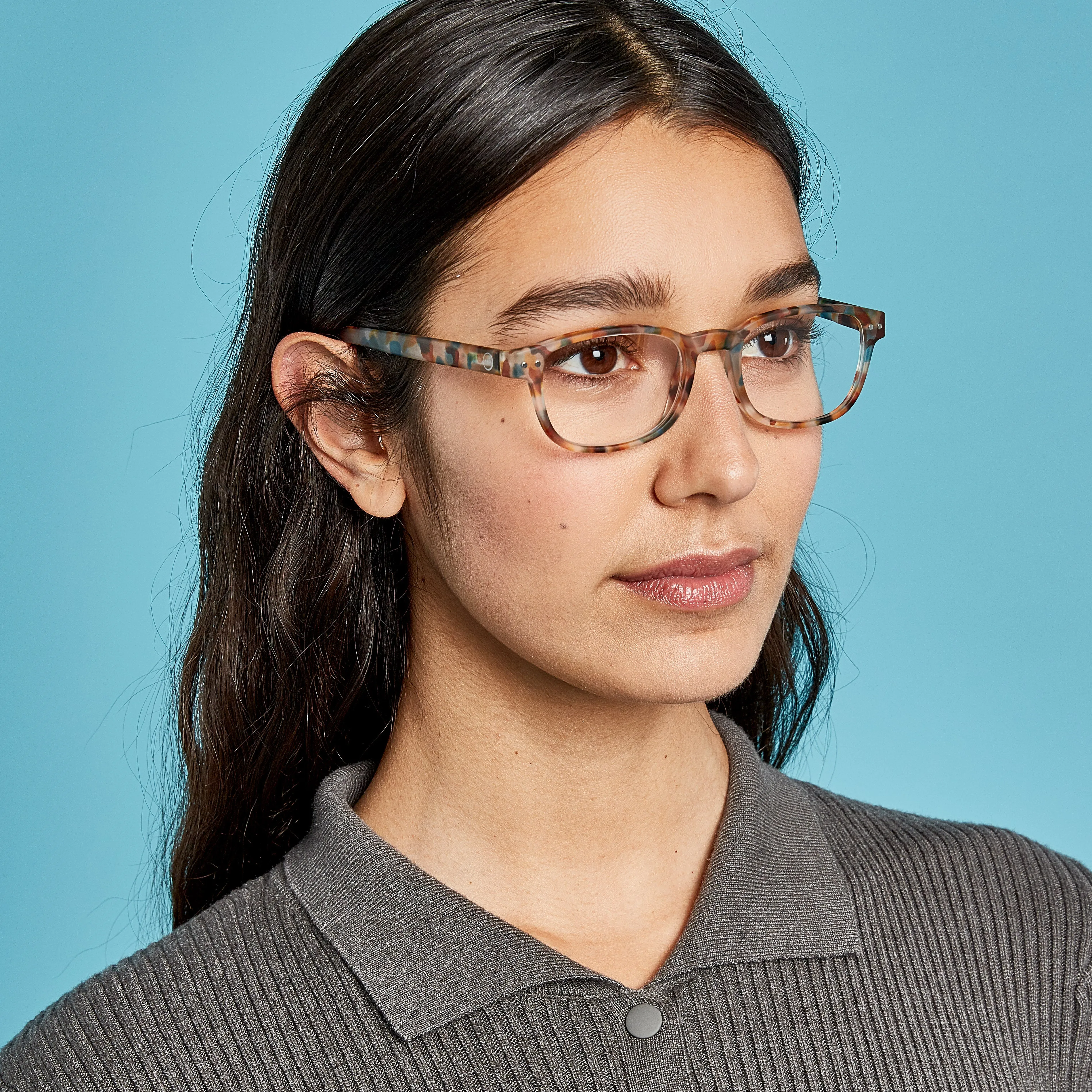 IZIPIZI Rectangular Reading Glasses #B - Black