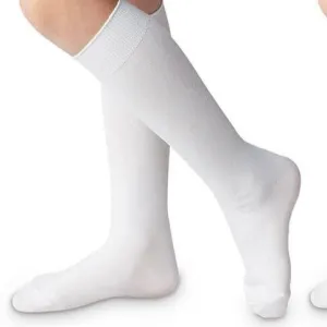 Jefferies Socks Classic White Nylon Knee High Socks 1 Pair