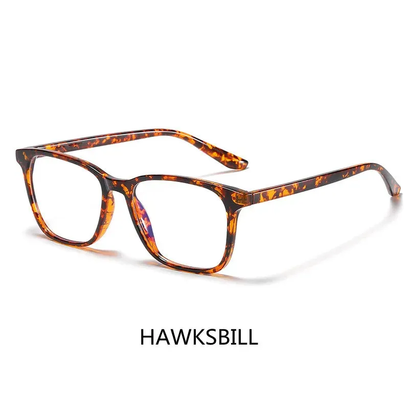 Kocolior Unisex Full Rim Square Tr 90 Acetate Hyperopic Reading Glasses 6919