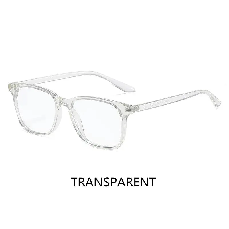 Kocolior Unisex Full Rim Square Tr 90 Acetate Hyperopic Reading Glasses 6919