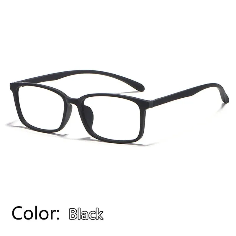 Kocolior Unisex Full Rim Square Tr 90 Hyperopic Reading Glasses 98007