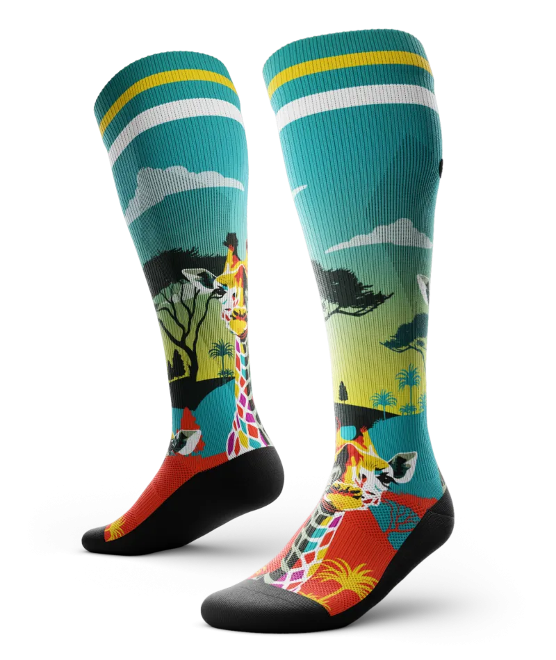 Long Neck Knee High Compression Socks