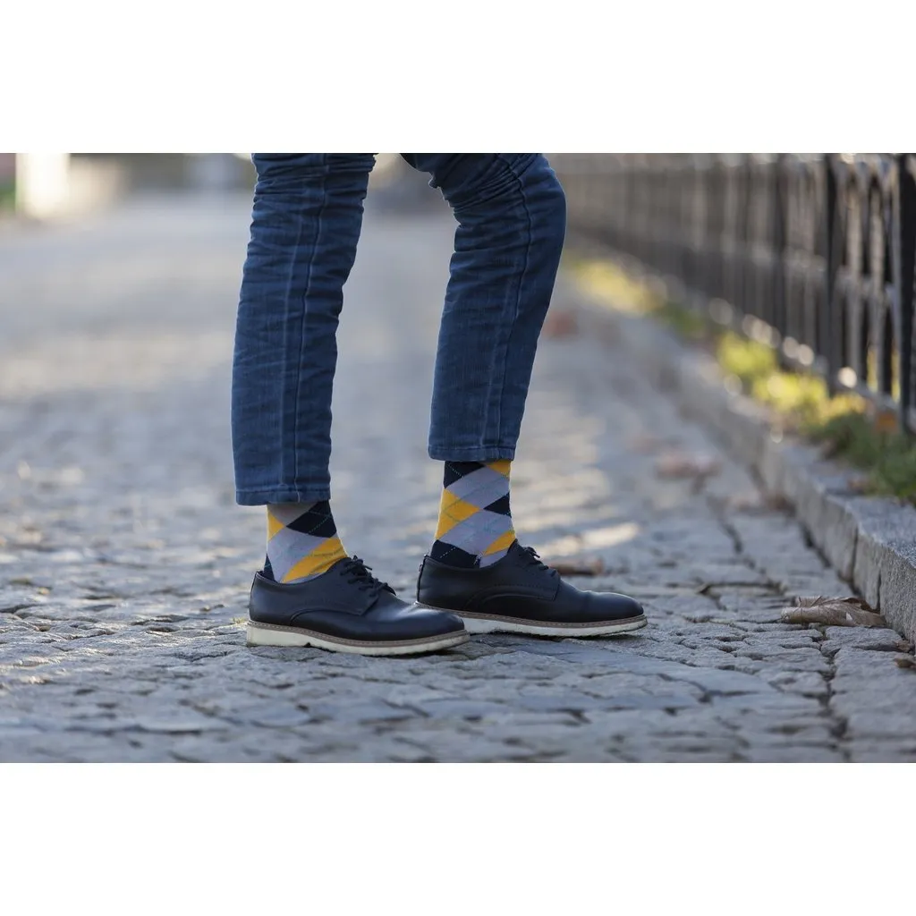 Men's 5-Pair Colorful Mix Socks-3028