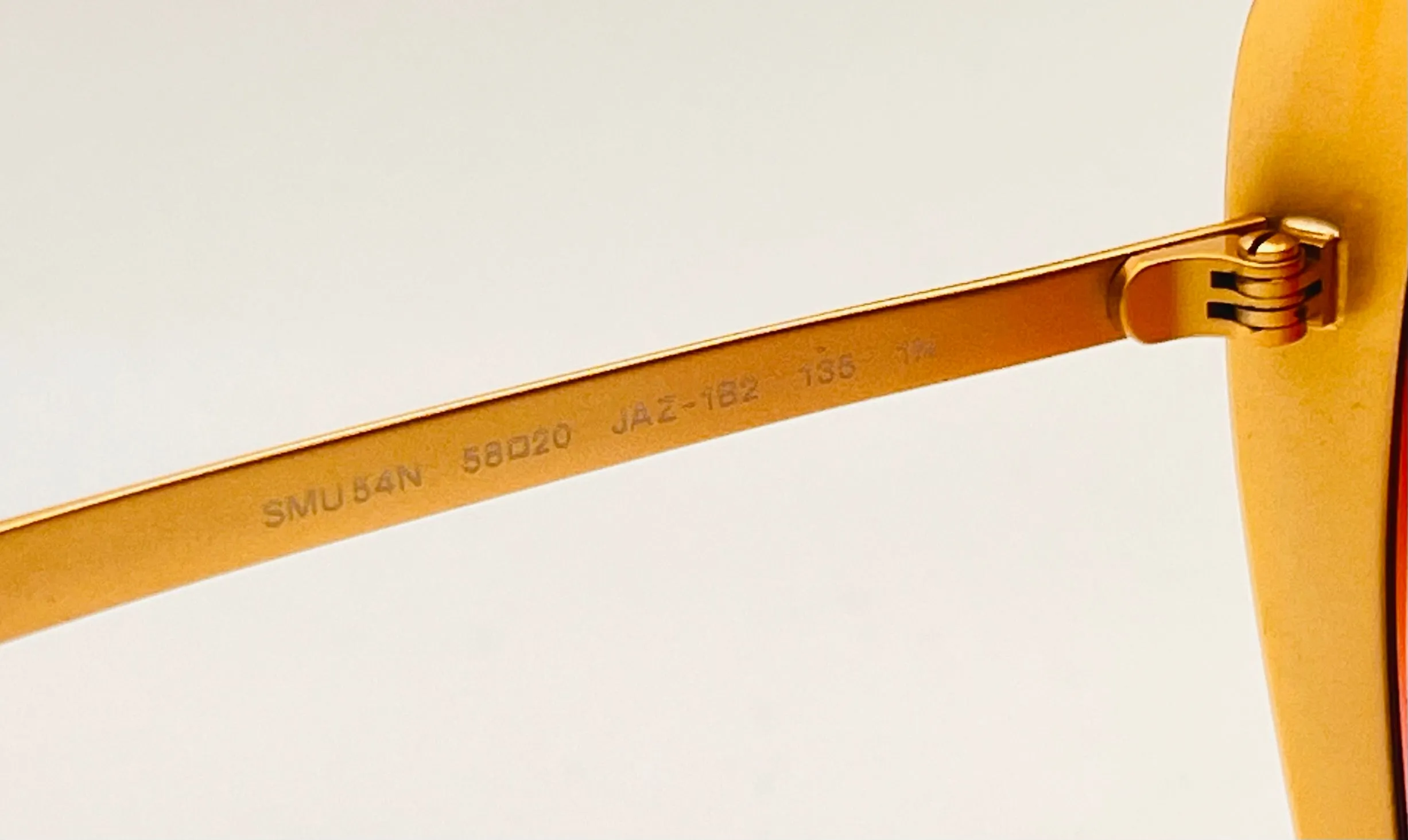 MIU MIU SMU54N JAZ Sun Wave Luxury Brass Sunglasses w/New Custom Gold to Rose Gradient Lenses