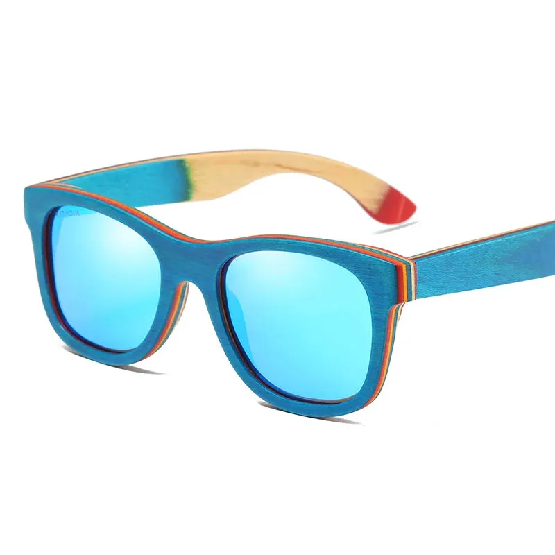 Natural Bamboo And Wooden Sunglasses  Polarized