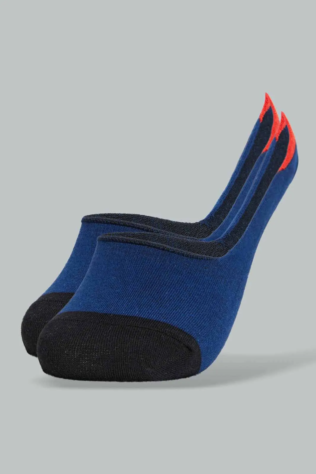 Navy Invisible Socks For Senior Boys (Pack OF 2)