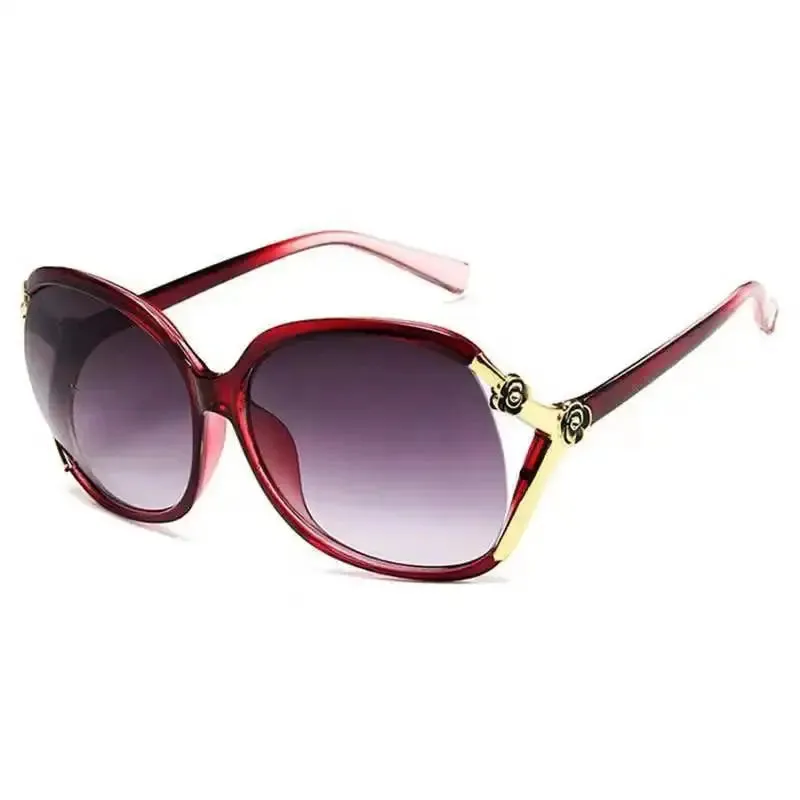 New Large Frame Sunglasses Women's Retro Luxury Brand Designer Sun Glasses Fashion Outdoor Travel UV400 Shades Driving Goggles