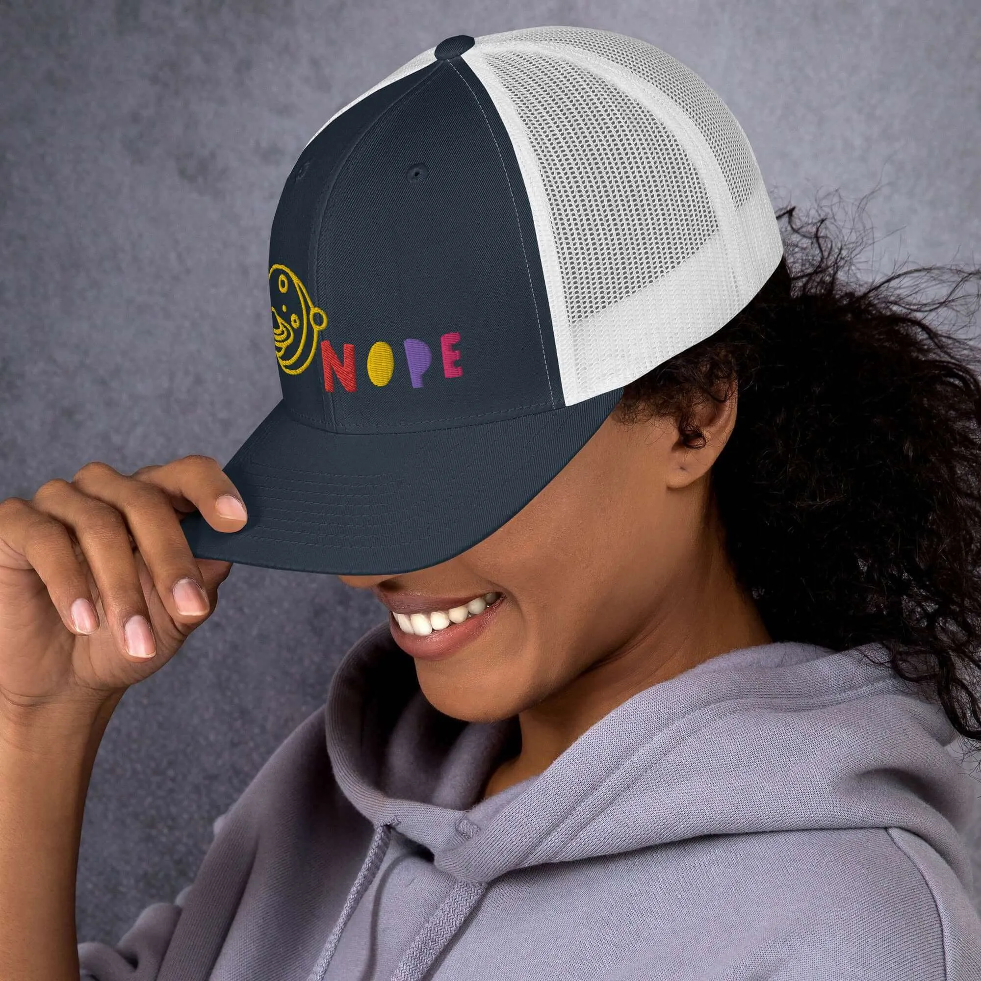 Nope Trucker Cap: Classic Snapback Style & Comfort