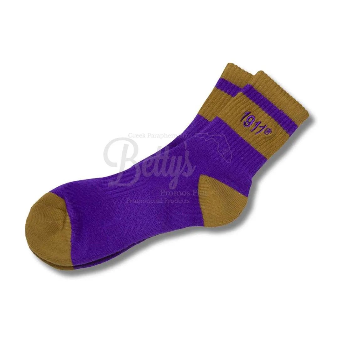 Omega Psi Phi ΩΨΦ 1911 Quarter Socks
