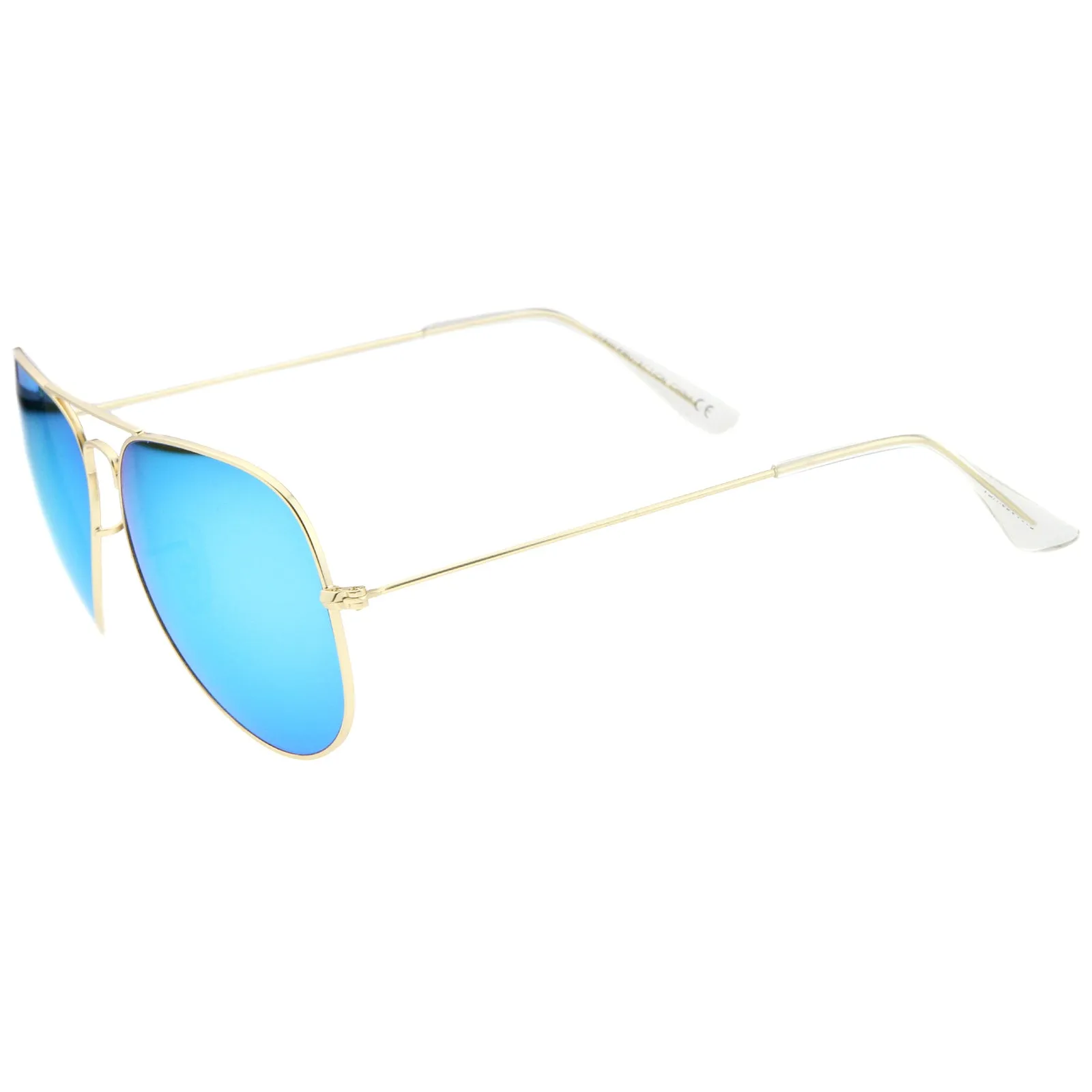 Oversize Premium Design Matte Metal Aviator Sunglasses 61mm A805