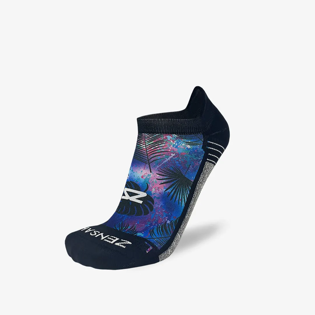 Palm Leaves Running Socks (No Show)