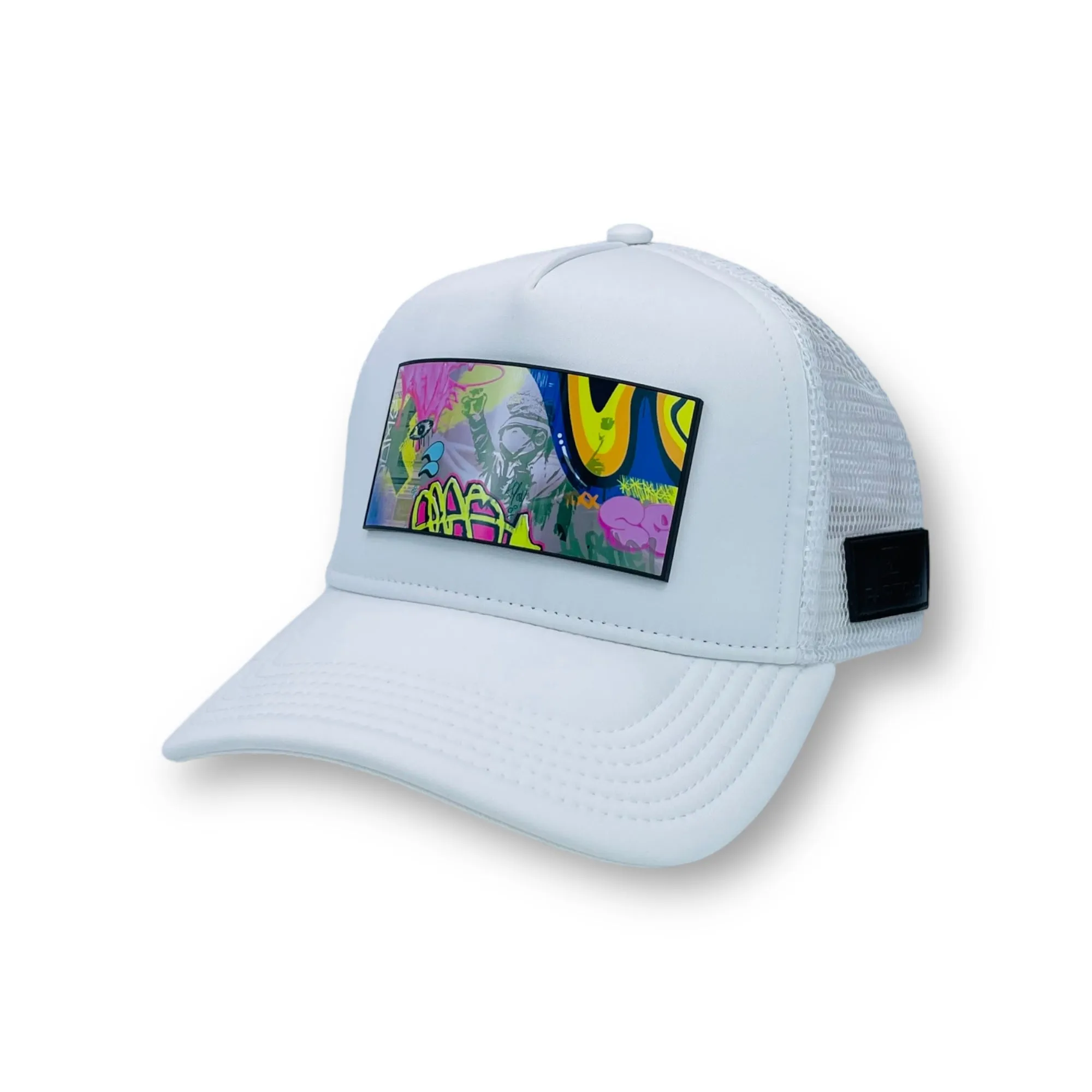 PARTCH Swag Trucker Hat White Removable Clip