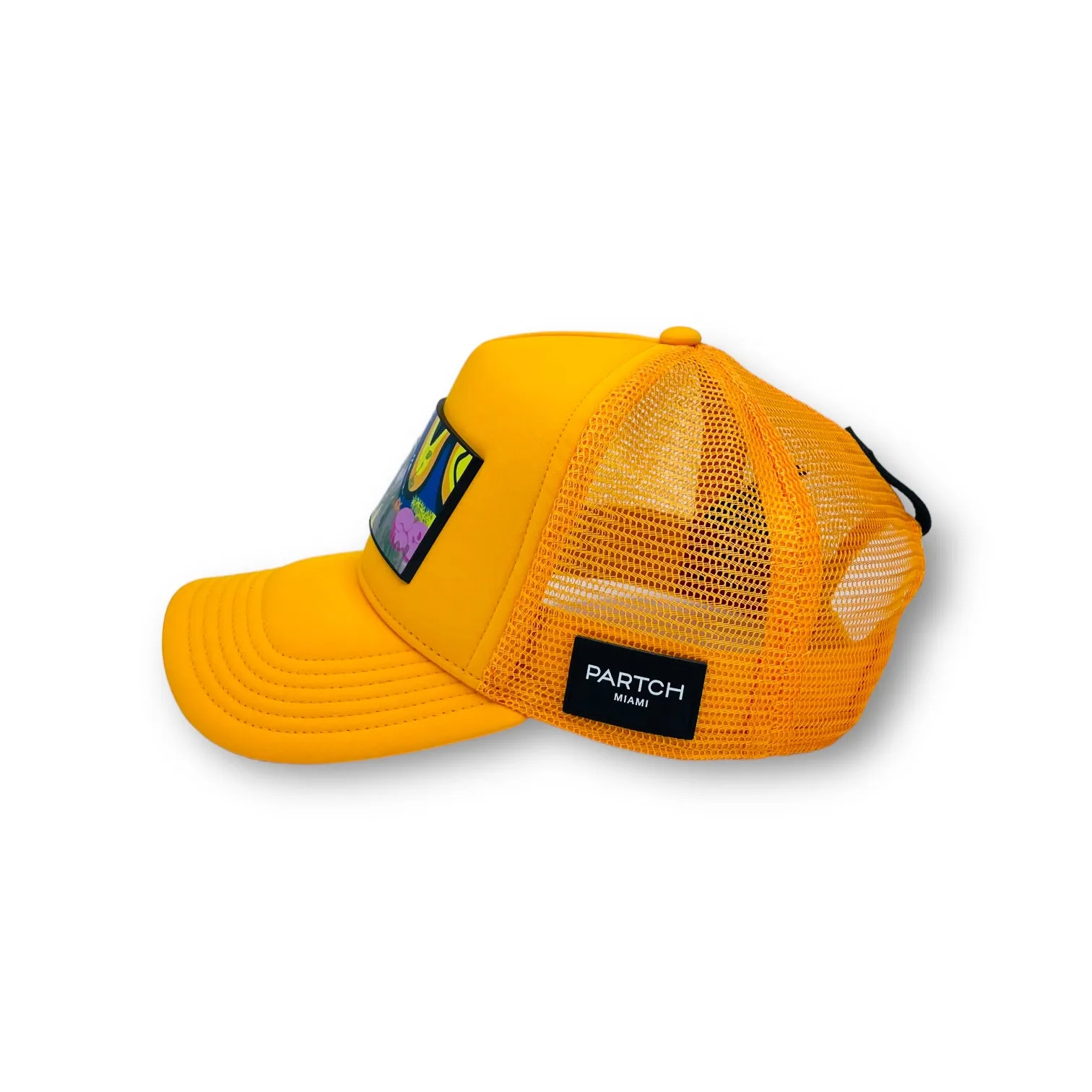 PARTCH Swag Trucker Hat Yellow Removable Clip