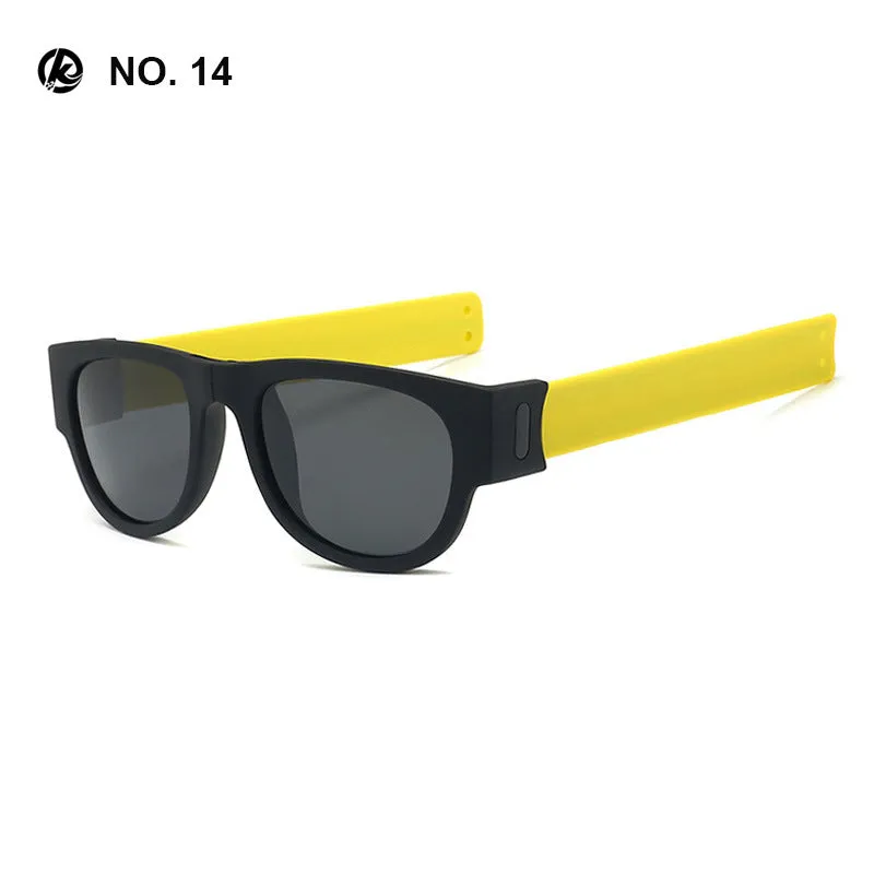 Polarized Folding Wrist Sunglasses Bracelet Design Foldable Sun Glasses | Brodtica.com