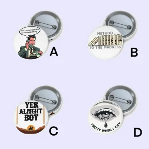 Quirky Saying Pin Badge Bundle