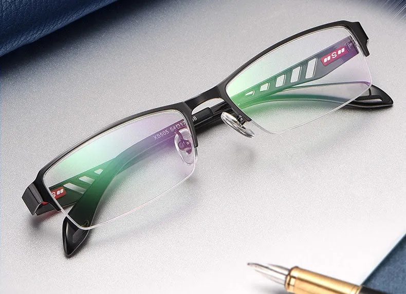 Reven Jate Xs505 Unisex Semi Rim Alloy Tr 90  Eyeglasses