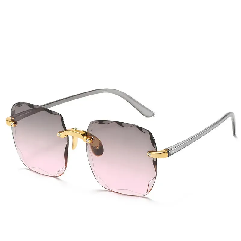 Rimless Women's Gradient Lenses Shades UV400*