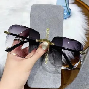 Rimless Women's Gradient Lenses Shades UV400*
