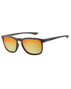 Shadow Polarised Sunglasses in Satin Tortoise & Orange
