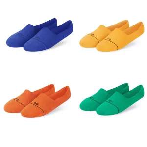 Solid Invisibles Pack of 4 Blue Yellow Orange  Green