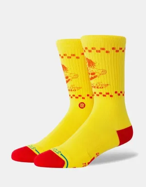 Stance x Stranger Things Surfer Boy Crew Socks - Yellow