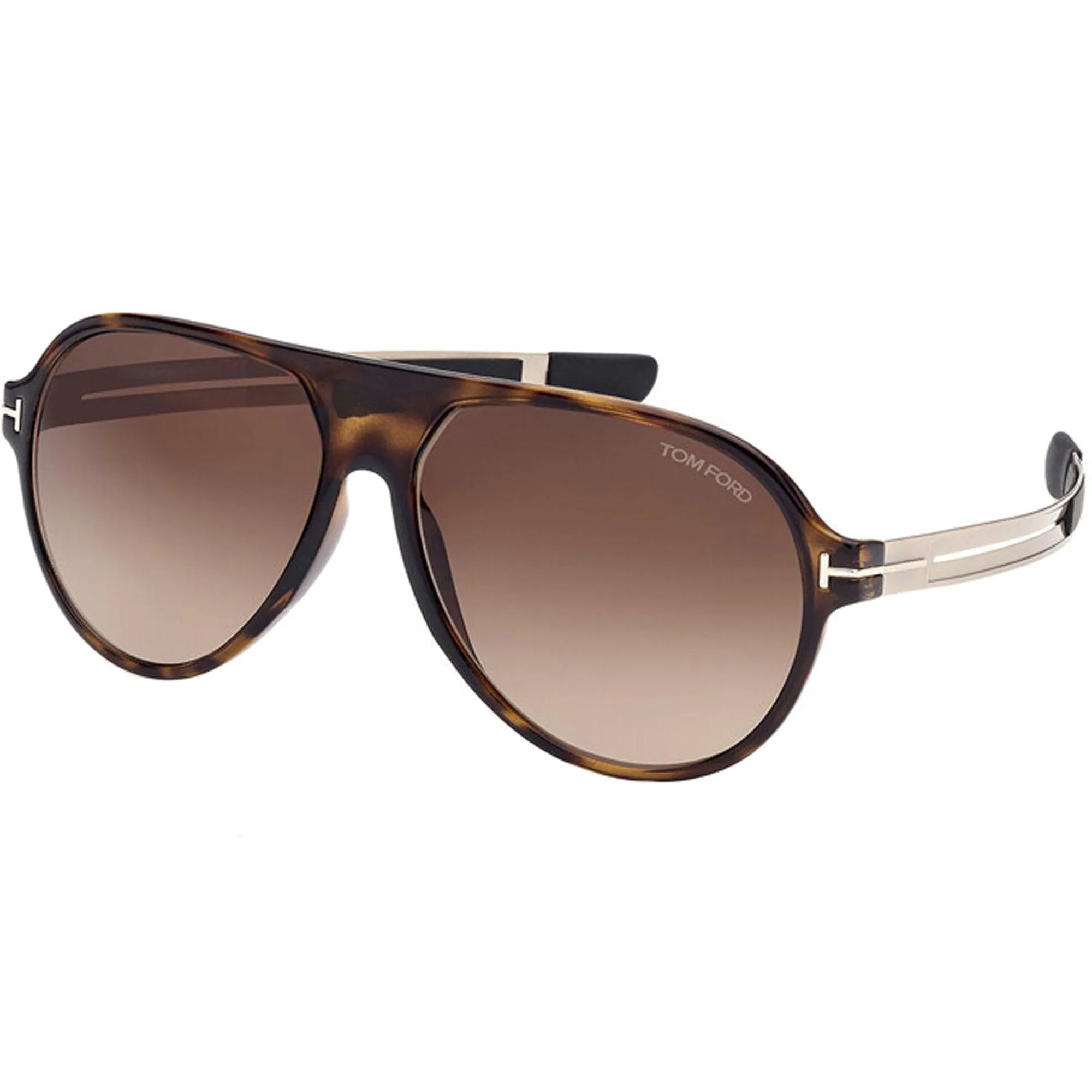 Tom Ford Men's Sunglasses - Oscar Dark Havana Pilot Frame Brown Lens | FT08816052F