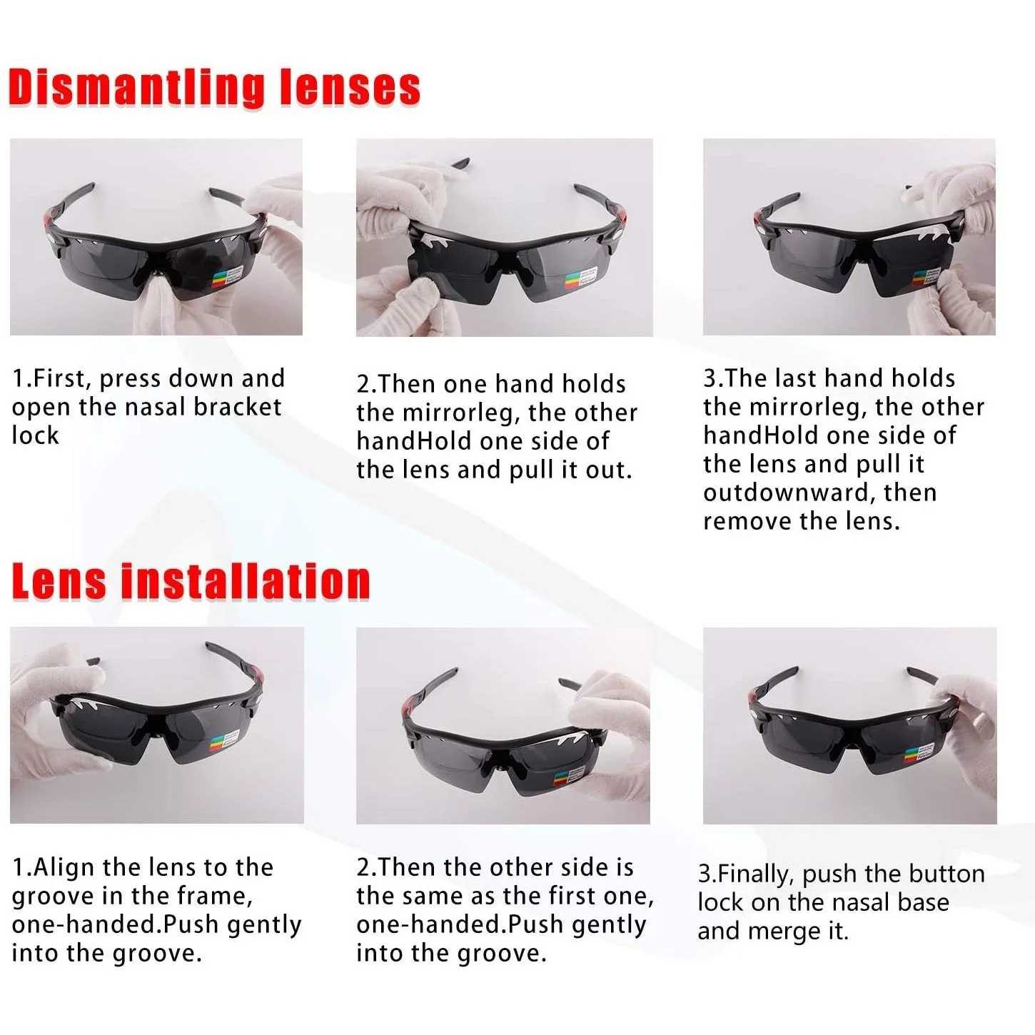 Toneoesol Polarized Sports Sunglasses with 5 Interchangeable Lenses