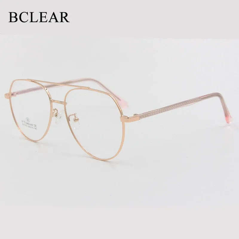 Unisex Full Rim Round Alloy Frame Eyeglasses Scbl7072