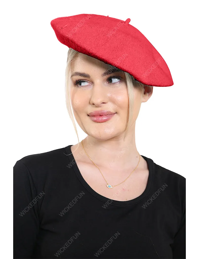 Unisex Wool Blend French Style Beret hat