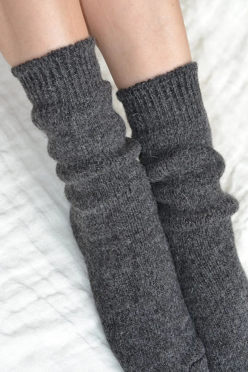 Valery Wool Socks Charcoal