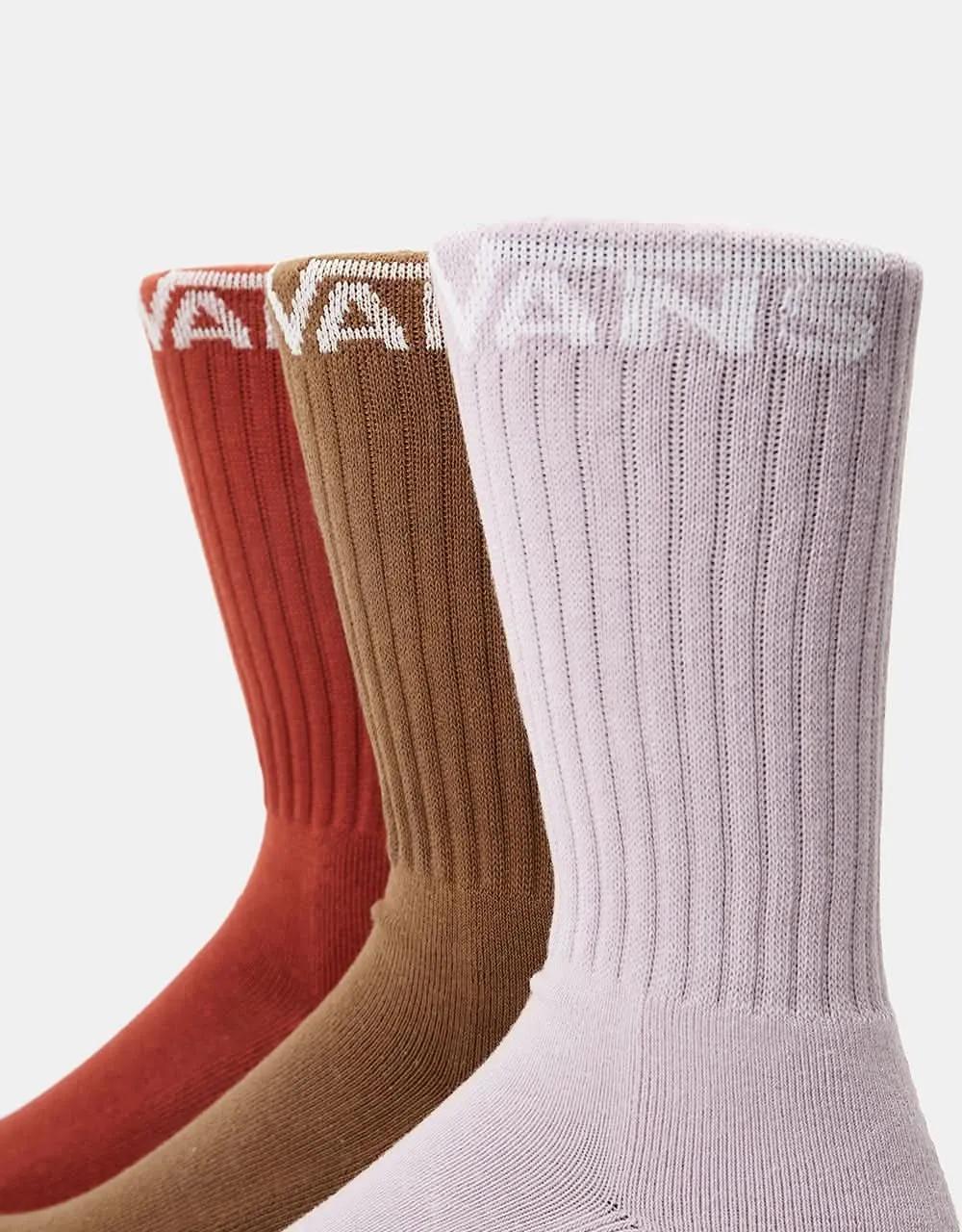 Vans Classic Crew Socks 3 Pack - Burnt Henna