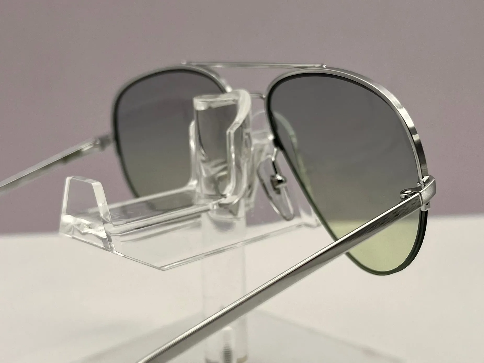 Vintage Half-Rim Metal Frame with BRAND NEW Berko’s Designs Custom Gradient Lenses