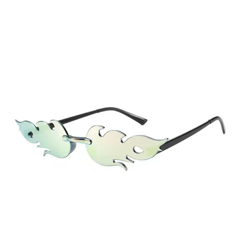 Vintage Trendy Fire Flame Sunglasses UV400 Outdoor Cycling Accessories