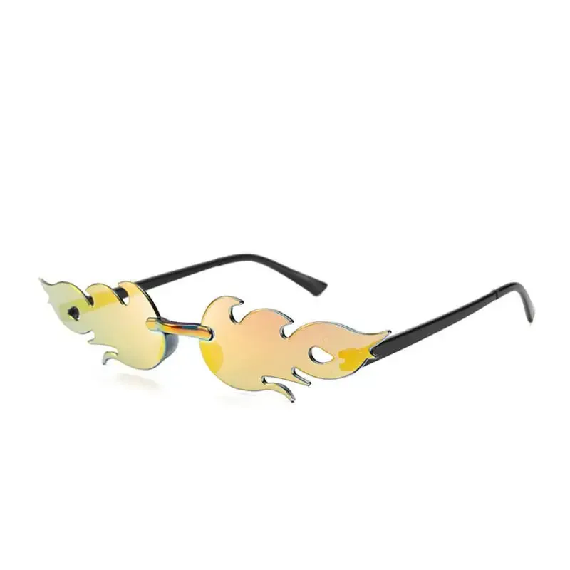 Vintage Trendy Fire Flame Sunglasses UV400 Outdoor Cycling Accessories