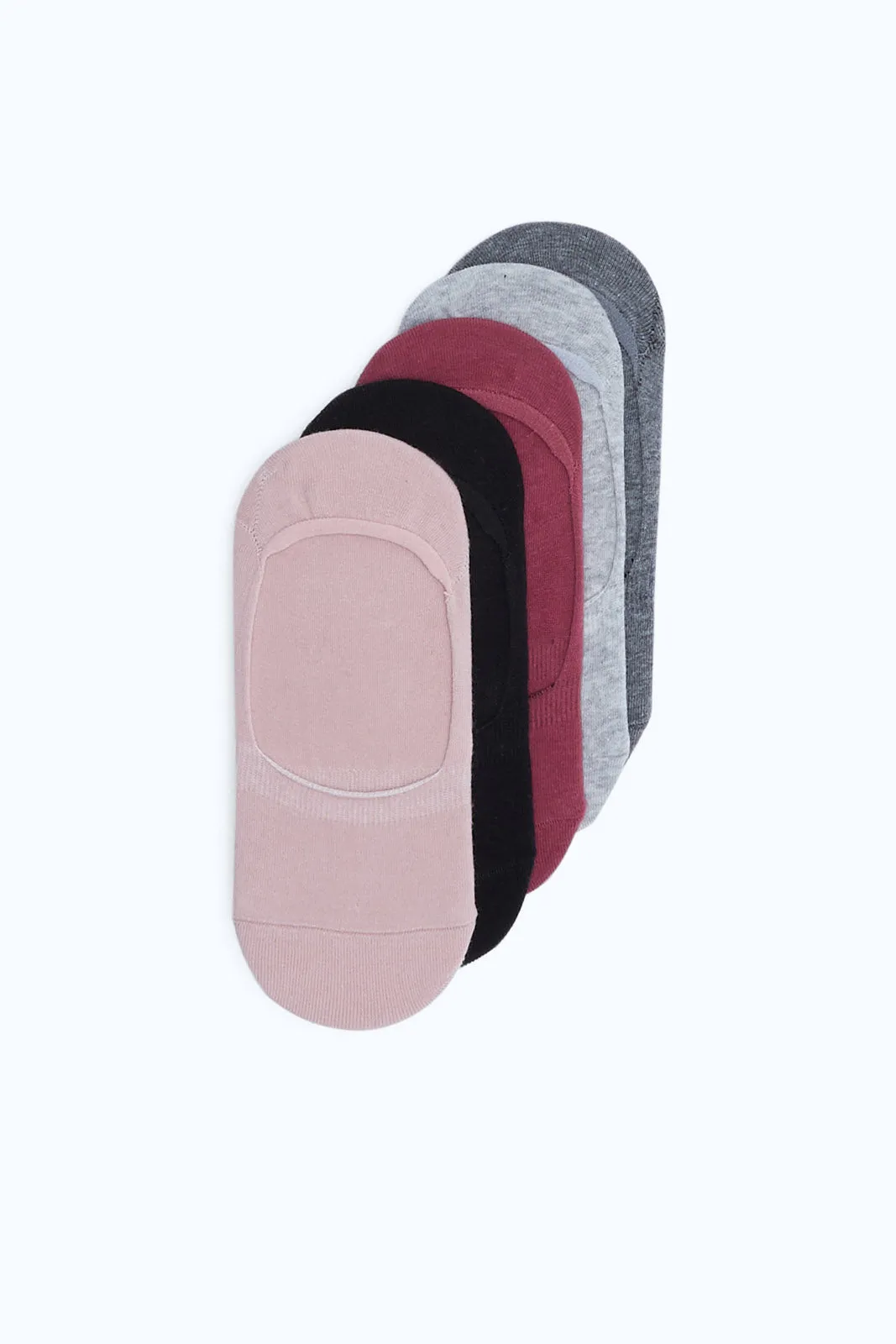 Women Assorted Invisible Socks (Pack of 5)