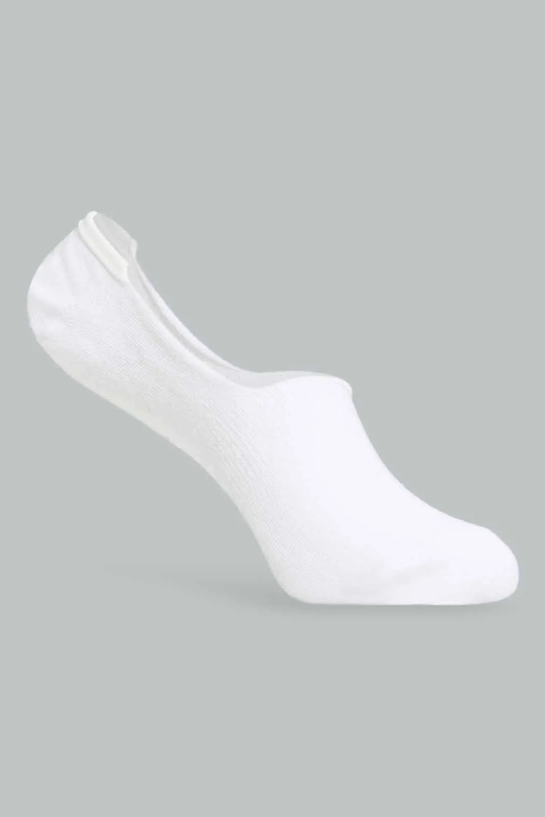 Women White Invisible Socks (Pack Of 3)