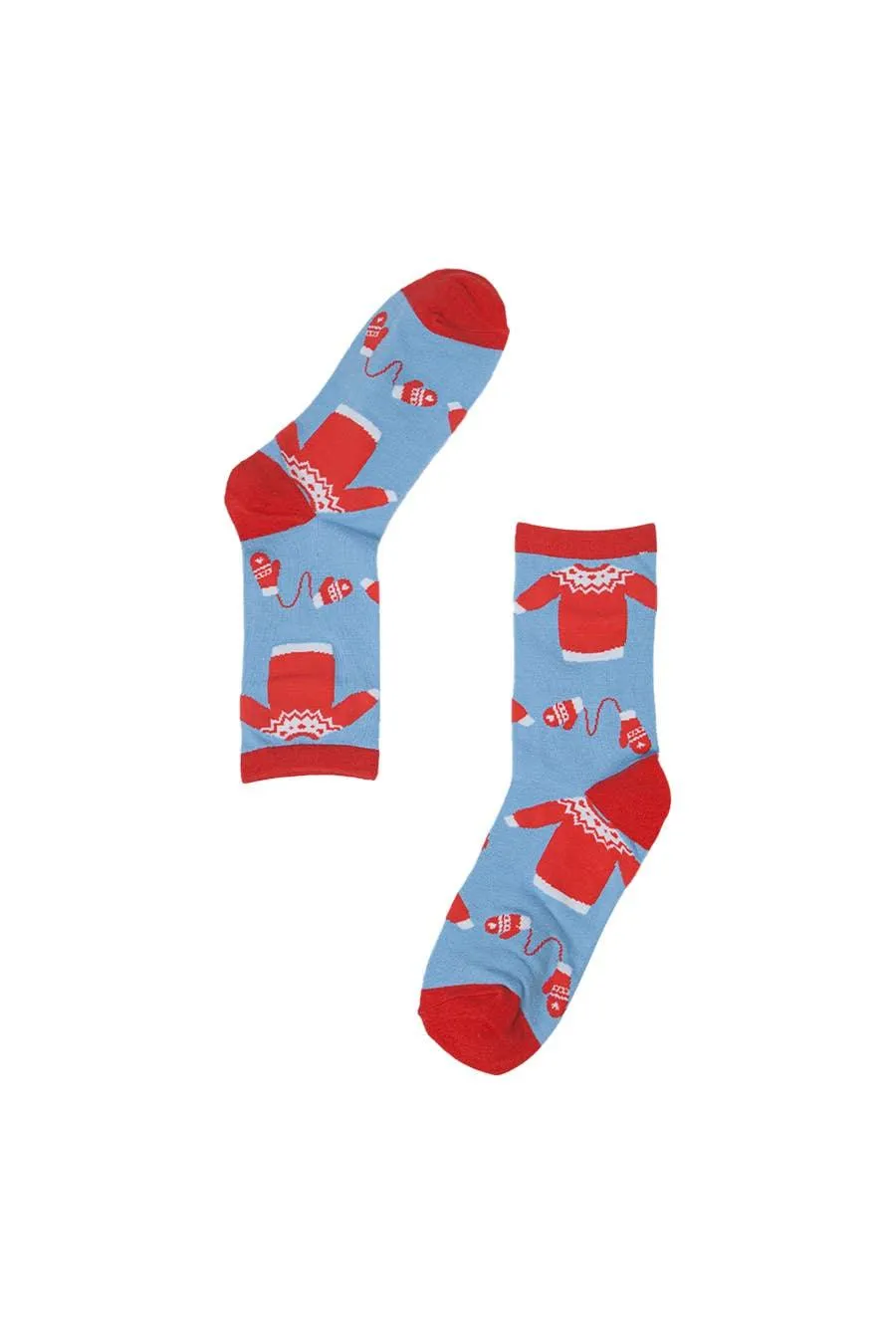 Women's Christmas Jumper Bamboo Socks Xmas Novelty Ankle Sock