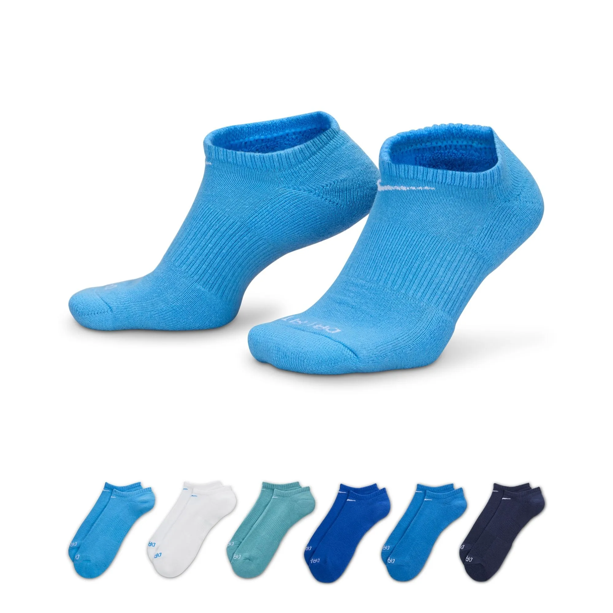 Women's Nike Everday Plus Cushioned No-Show Socks - 6 Pair